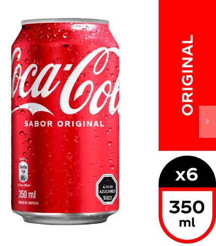 Coca Cola Lata 350ml x6u