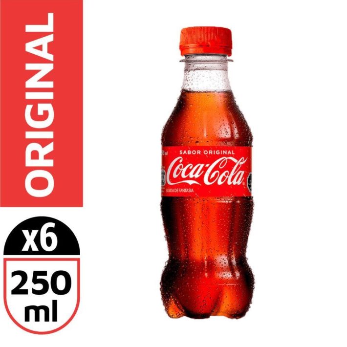 Coca Cola Mini Botellin 250ml x6u