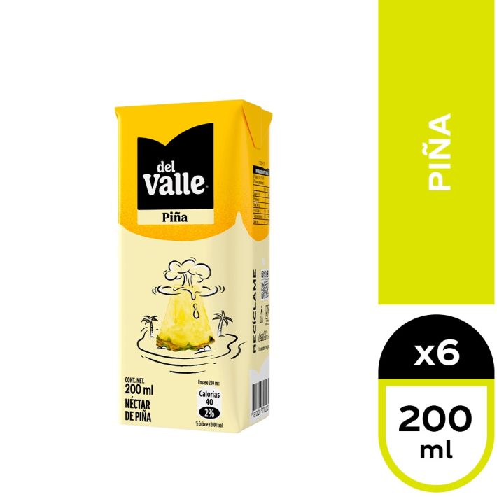 Nectar del Valle 200cc x6u Piña