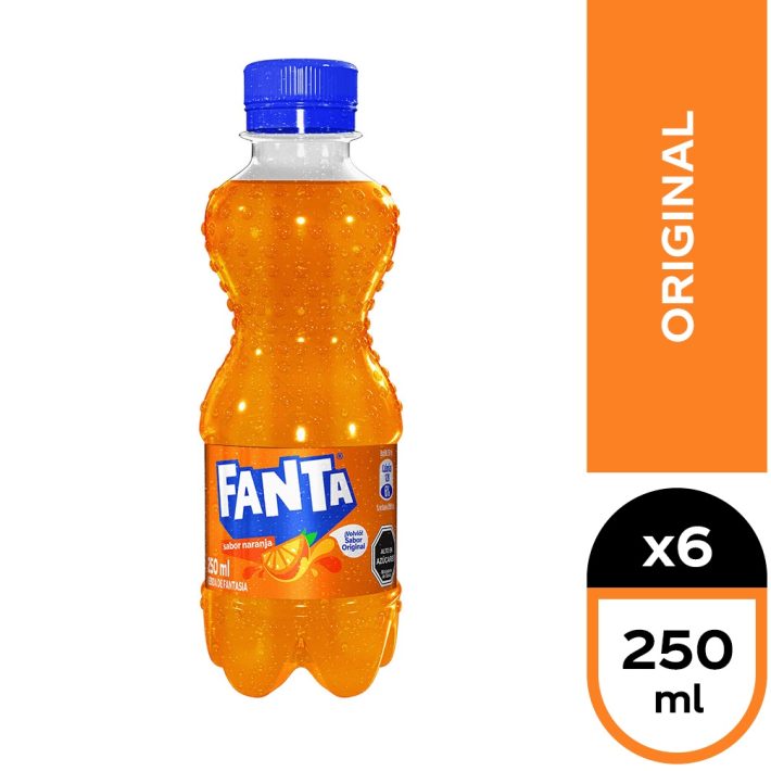 Fanta Mini Botellin 250ml x6u